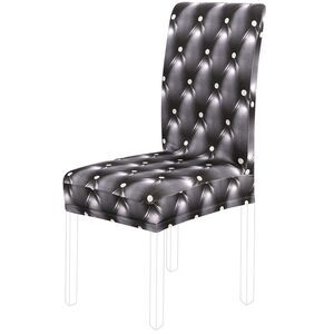 Dining Chair Cover Stretch Chair Protector Chair Seat Cover for Home Dark Gray
